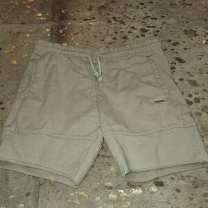 YoungLA Cream Athletic Shorts with Mid-Length Design